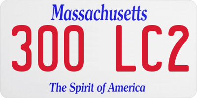 MA license plate 300LC2