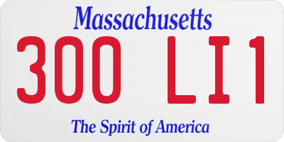 MA license plate 300LI1