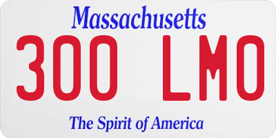 MA license plate 300LM0