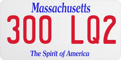 MA license plate 300LQ2