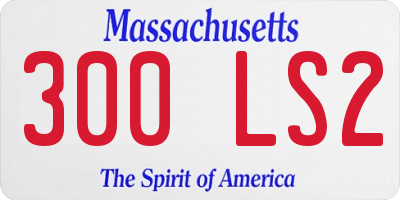 MA license plate 300LS2