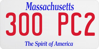 MA license plate 300PC2