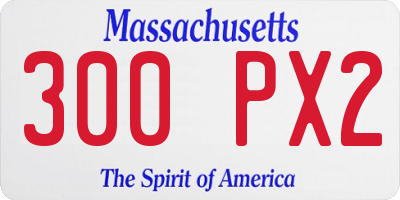 MA license plate 300PX2