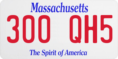 MA license plate 300QH5