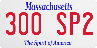 MA license plate 300SP2