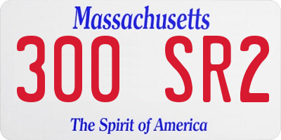 MA license plate 300SR2