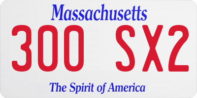 MA license plate 300SX2
