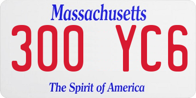 MA license plate 300YC6