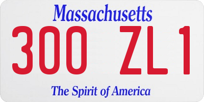 MA license plate 300ZL1
