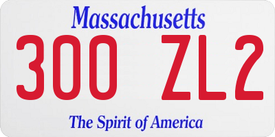 MA license plate 300ZL2