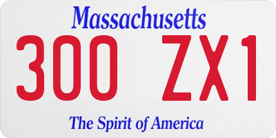 MA license plate 300ZX1