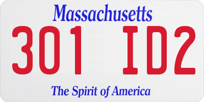 MA license plate 301ID2