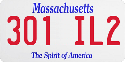 MA license plate 301IL2