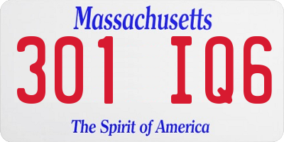 MA license plate 301IQ6