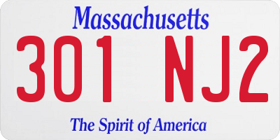 MA license plate 301NJ2