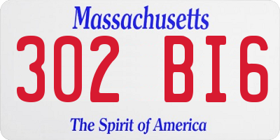 MA license plate 302BI6