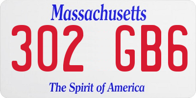MA license plate 302GB6