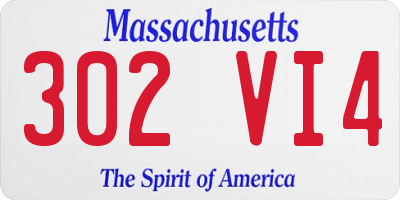 MA license plate 302VI4
