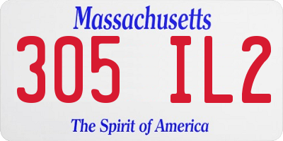 MA license plate 305IL2