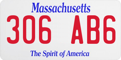 MA license plate 306AB6