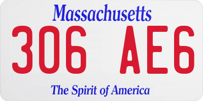 MA license plate 306AE6