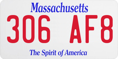 MA license plate 306AF8