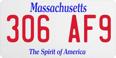 MA license plate 306AF9