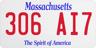 MA license plate 306AI7
