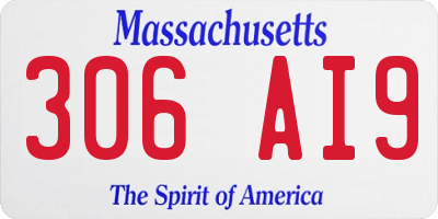 MA license plate 306AI9