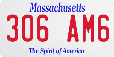 MA license plate 306AM6