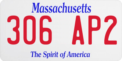 MA license plate 306AP2