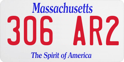 MA license plate 306AR2