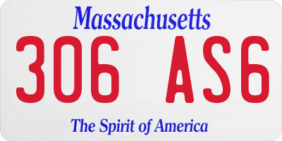 MA license plate 306AS6