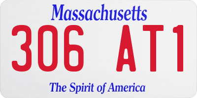 MA license plate 306AT1