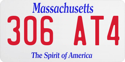 MA license plate 306AT4