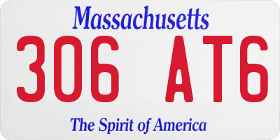 MA license plate 306AT6