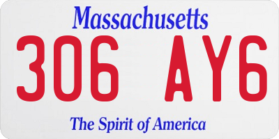 MA license plate 306AY6