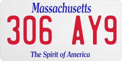 MA license plate 306AY9
