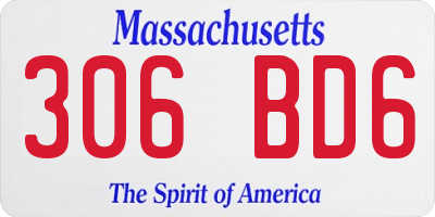 MA license plate 306BD6