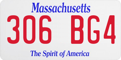 MA license plate 306BG4