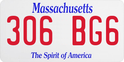 MA license plate 306BG6