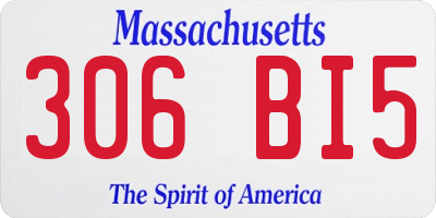MA license plate 306BI5