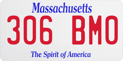 MA license plate 306BM0