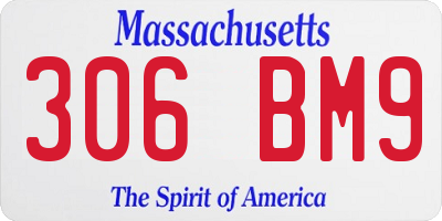 MA license plate 306BM9