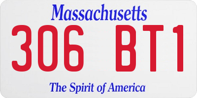 MA license plate 306BT1