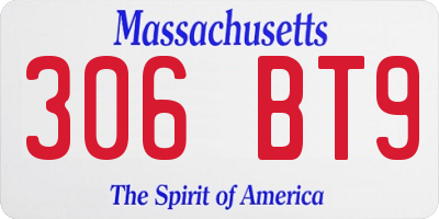 MA license plate 306BT9