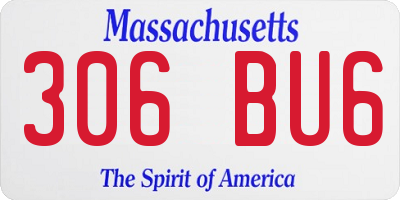 MA license plate 306BU6