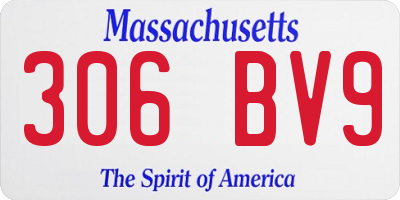 MA license plate 306BV9