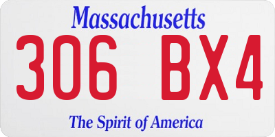 MA license plate 306BX4