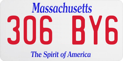 MA license plate 306BY6